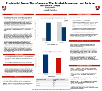Presidential Power: The Influence of War, Divided Government and Party on Executive Orders, Jackson Ulirch